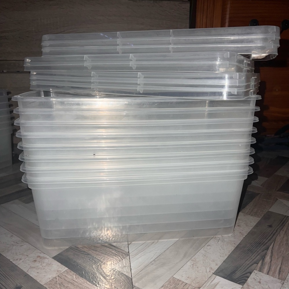 8 pack container clear